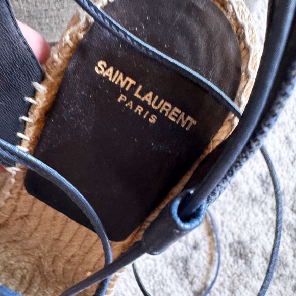 Saint laurent YSL denim platform ankle tie espadrille
Wedge sandals 38 - Picture 9 of 13